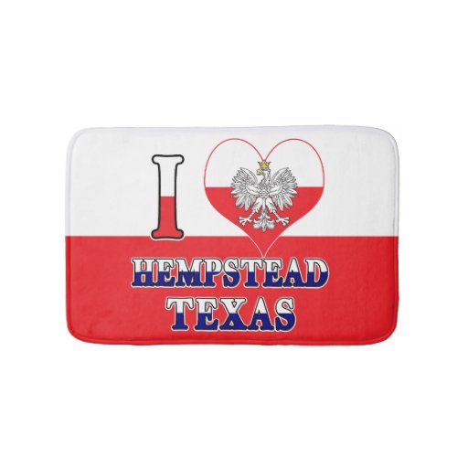 Image of I Heart Love Hempstead Texas Bath Mat