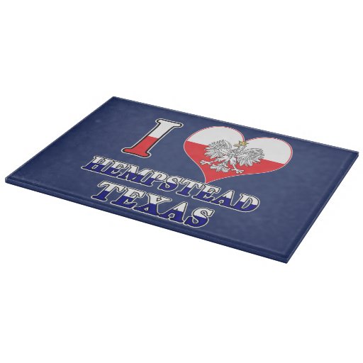 Image of I Heart Love Hempstead Texas Cutting Board