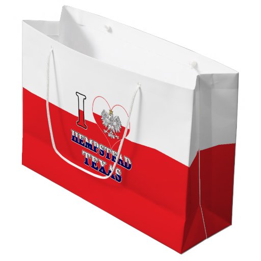 Image of I Heart Love Hempstead Texas Large Gift Bag