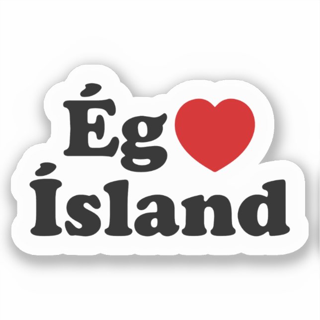 I Heart (Love) Iceland [Ég Elska Ísland] Icelandic (Front)