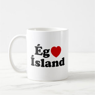 I Heart (Love) Iceland [Ég Elska Ísland] Icelandic Coffee Mug