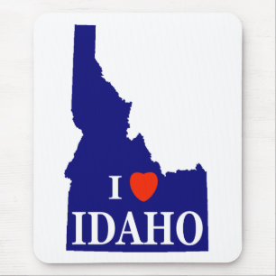 I Heart (Love) Idaho Mouse Mat