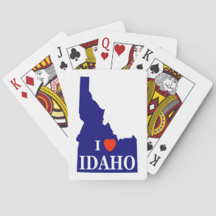 I Heart (Love) Idaho Playing Cards