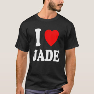 I Heart Love Jade Cute Matching Couple Spouse T-Shirt