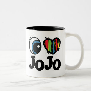 I Heart (Love) JoJo Two-Tone Coffee Mug