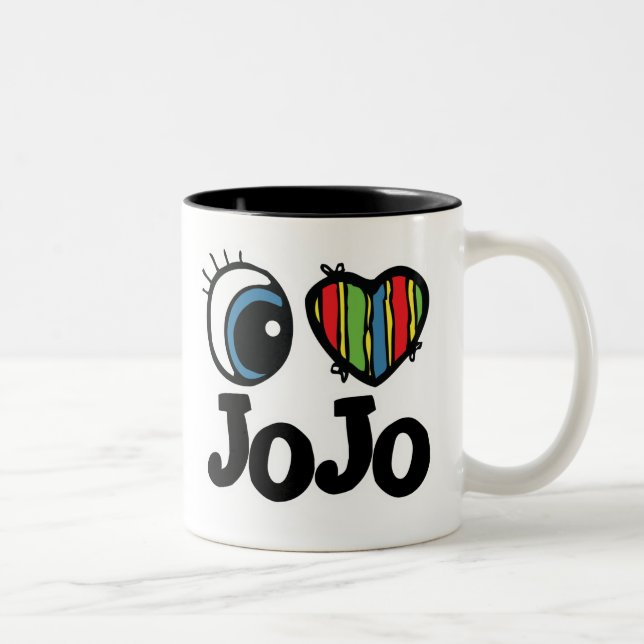I Heart (Love) JoJo Two-Tone Coffee Mug (Right)