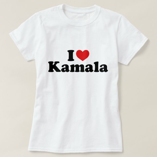 I HEART LOVE KAMALA HARRIS I LOVE KAMALA 2024 T-Shirt (Design Front)