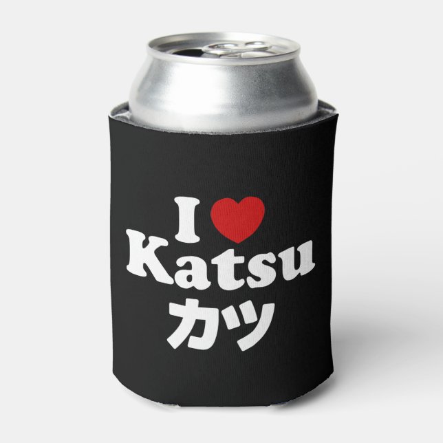 I Heart [Love] Katsu カツ Can Cooler (Can Front)