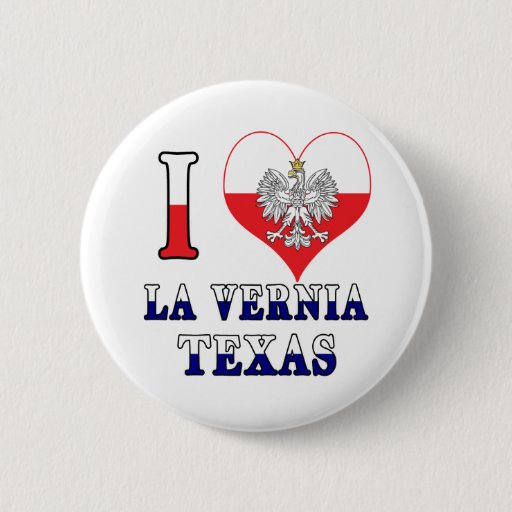 Image of I Heart Love La Vernia Texas 6 Cm Round Badge