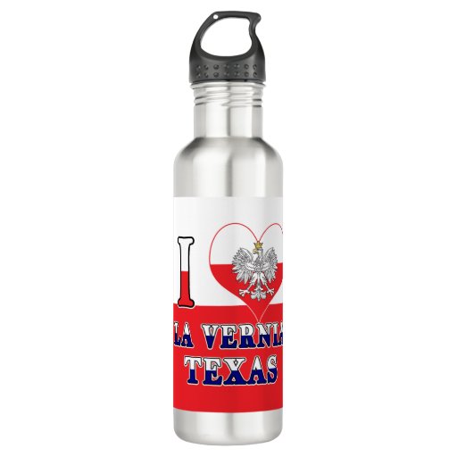 Image of I Heart Love La Vernia Texas 710 Ml Water Bottle