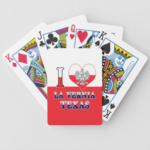 Image of I Heart Love La Vernia Texas Bicycle Playing Cards