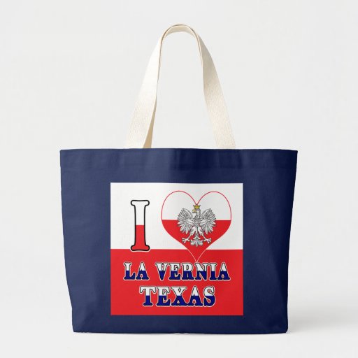 Image of I Heart Love La Vernia Texas Large Tote Bag