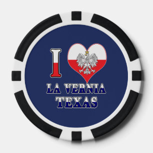 I Heart Love La Vernia Texas Poker Chips