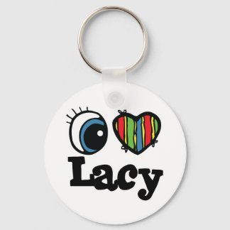 I Heart (Love) Lacy Key Ring