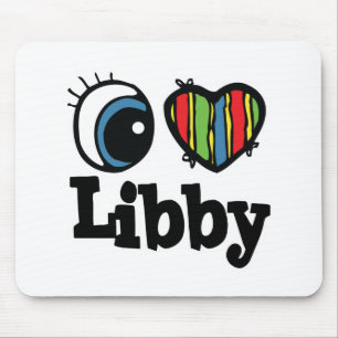 I Heart (Love) Libby Mouse Mat