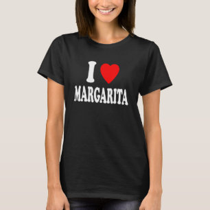 I Heart Love Margarita Cute Matching Couple Spouse T-Shirt