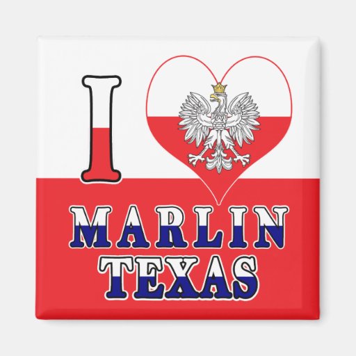 Image of I Heart Love Marlin Texas Magnet