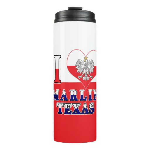 Image of I Heart Love Marlin Texas Thermal Tumbler