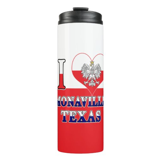 Image of I Heart Love Monaville Texas Thermal Tumbler