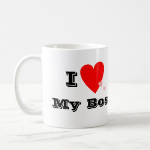 I Heart (Love) My Boss Mug