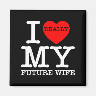 I Heart Love My Future Wife Marriage Fiance Groom  Magnet
