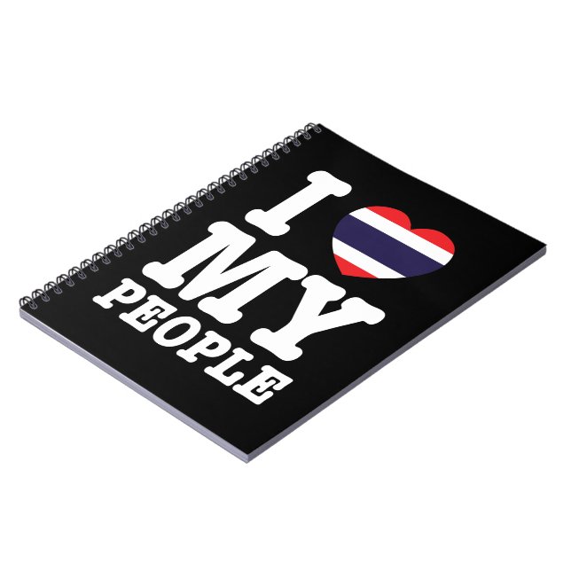 I Heart (Love) My Thai People Notebook (Left Side)