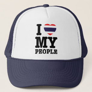 I Heart (Love) My Thai People Trucker Hat