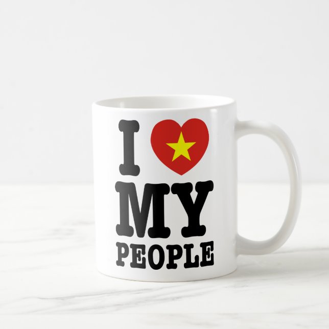 I Heart (Love) My Viet People Coffee Mug (Right)