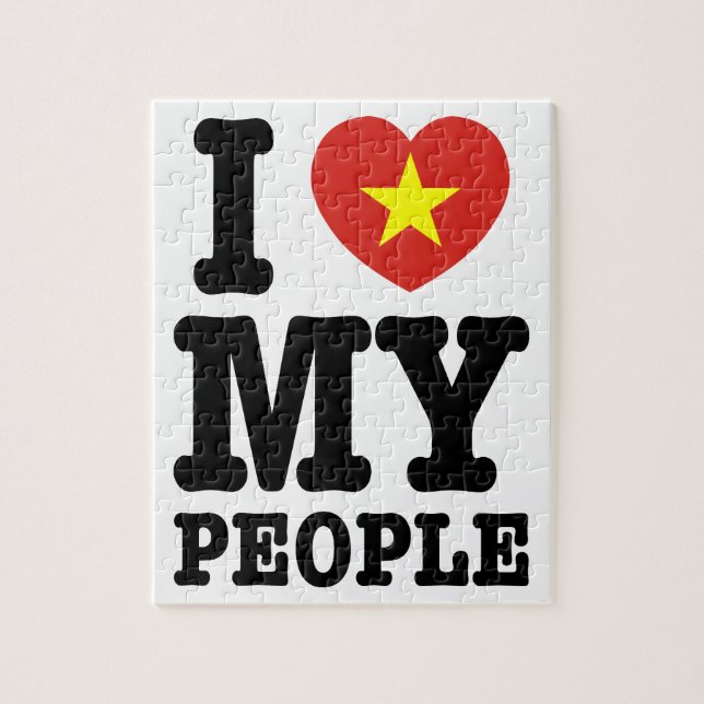 I Heart (Love) My Viet People Jigsaw Puzzle (Vertical)