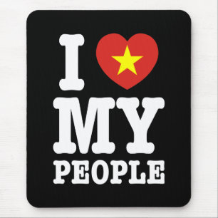 I Heart (Love) My Viet People Mouse Mat