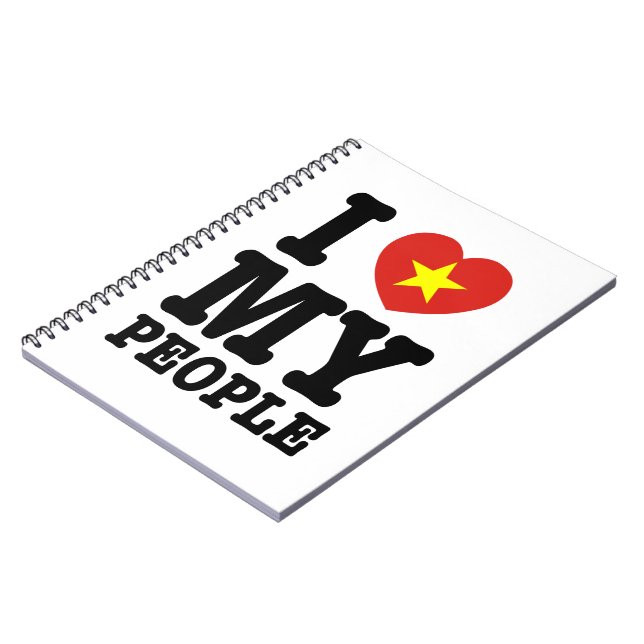 I Heart (Love) My Viet People Notebook (Left Side)