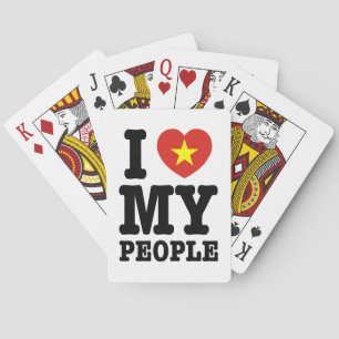 I Heart (Love) My Viet People Playing Cards