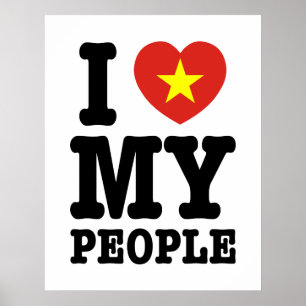I Heart (Love) My Viet People Poster