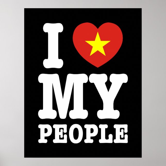 I Heart (Love) My Viet People Poster (Front)