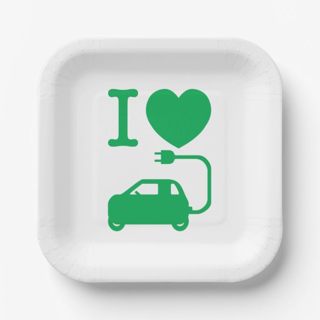 I Heart {Love} NEVs Paper Plate (Front)