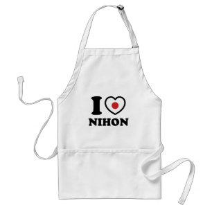 I HEART [LOVE] NIHON ADULT APRON