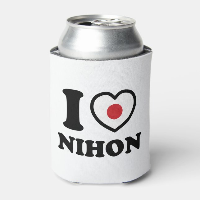 I HEART [LOVE] NIHON CAN COOLER (Can Front)