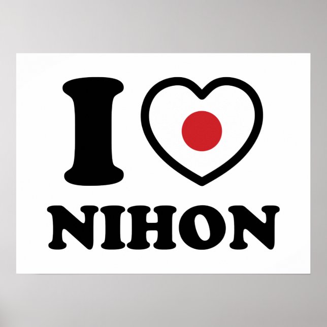 I HEART [LOVE] NIHON POSTER (Front)
