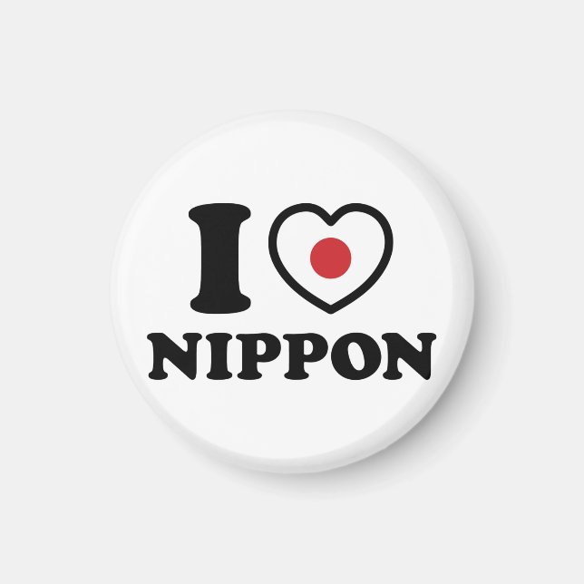 I HEART [LOVE] NIPPON MAGNET (Front)