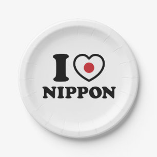I HEART [LOVE] NIPPON PAPER PLATE