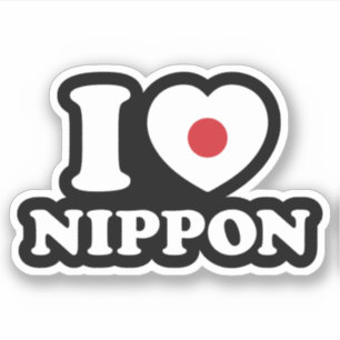 I HEART [LOVE] NIPPON STICKER