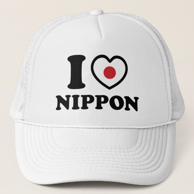 I HEART [LOVE] NIPPON TRUCKER HAT (Front)