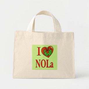 I Heart (Love) NOLA, Mini Tote Bag