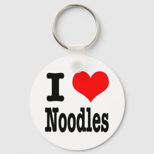 I HEART (LOVE) noodles Key Ring