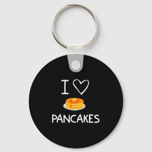I Heart Love Pancakes, Funny, Jokes, Sarcastic, Fa Key Ring