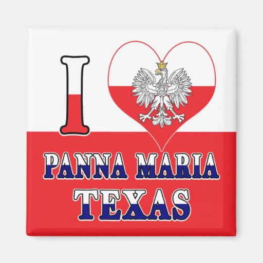 Image of I Heart Love Panna Maria Texas Magnet