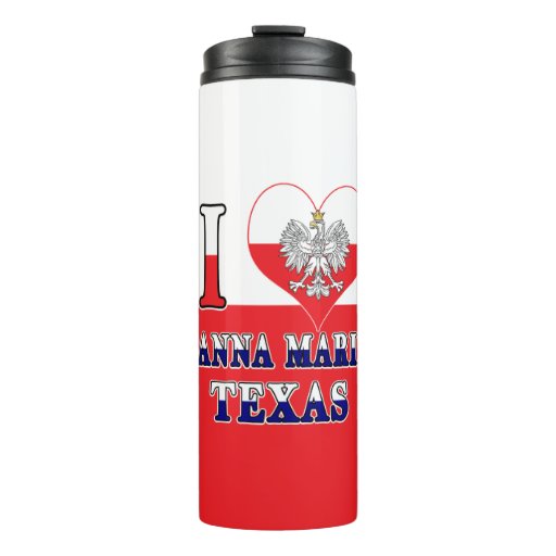 Image of I Heart Love Panna Maria Texas Thermal Tumbler
