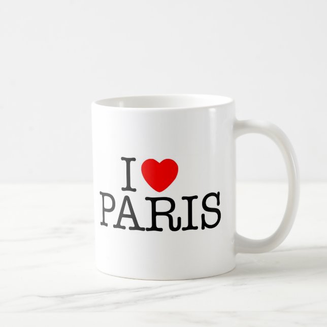 I heart (love) Paris Coffee Mug (Right)