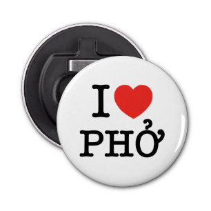 I Heart (Love) Pho Bottle Opener