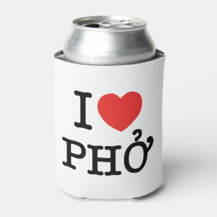 I Heart (Love) Pho Can Cooler